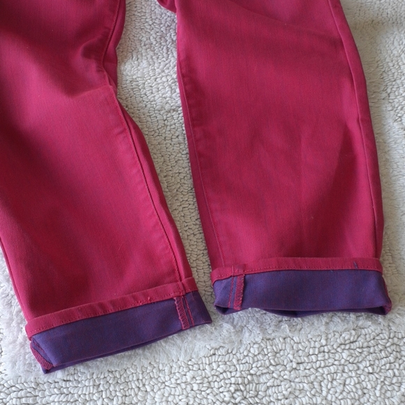 Mossimo Ankel Skinny Jeans Hot Pink Purple lining - Picture 4 of 6